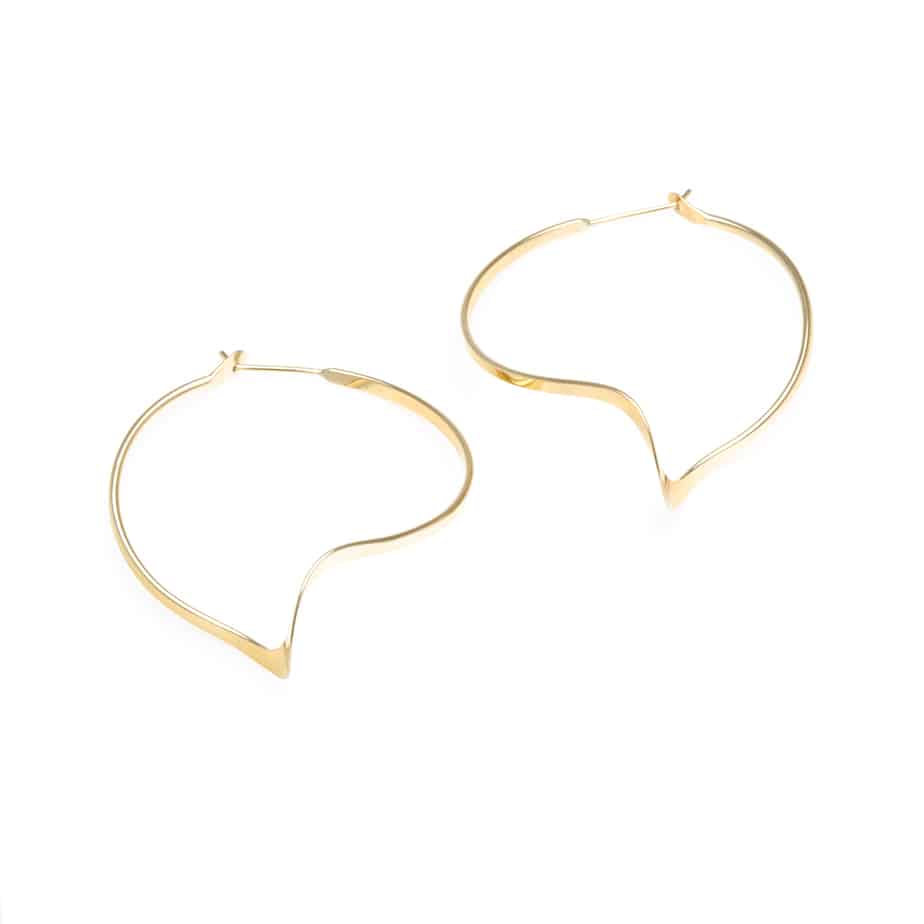 Wave small hoops by Dinny Hall