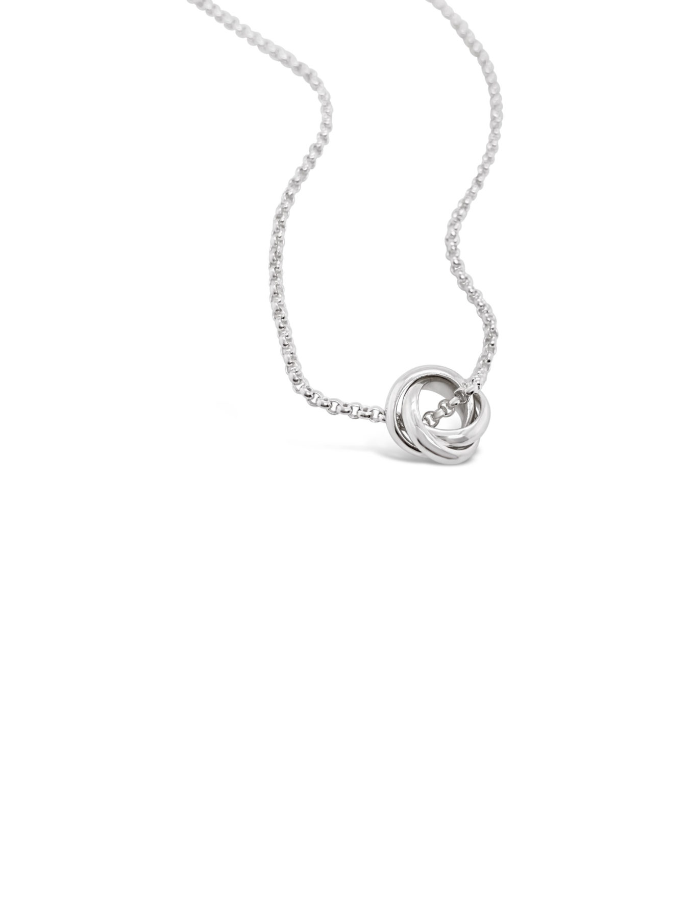 Floating Triple Circle Necklace