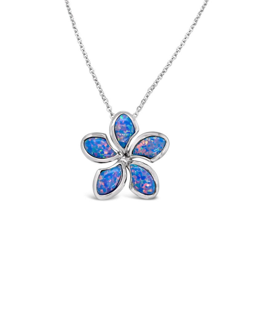 Sunset Opal Blossom Necklace